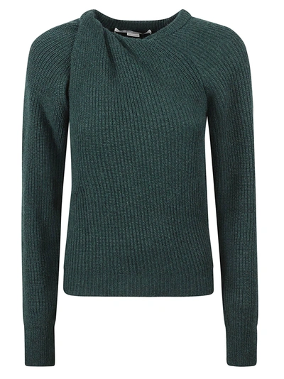 Stella Mccartney Cashmere-blend Twist Sweater In Green