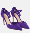 Gianvito Rossi Suede Pumps In Purple