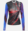 LOUISA BALLOU PRINTED JERSEY TOP