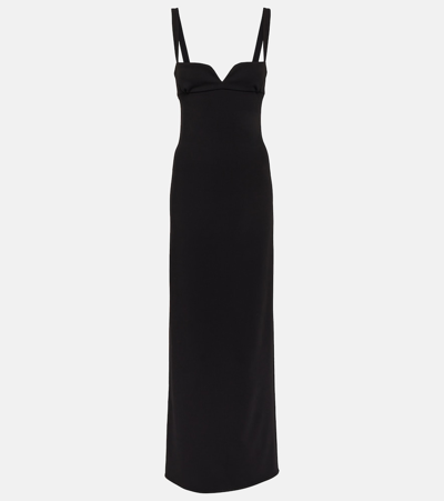 Magda Butrym Wool-blend Gown In Black