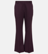 Altuzarra Fossett Stretch Wool Ankle Pants In Purple