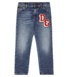 DOLCE & GABBANA EMBROIDERED MID-RISE JEANS