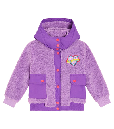 Marc Jacobs Kids' Jacke Aus Teddyfleece In Purple