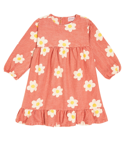 Bobo Choses Kids' Floral-print Cotton Dress In Pink