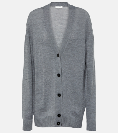 Jil Sander Wool Cardigan In Grey