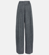 ALTUZARRA TYR HIGH-RISE WOOL-BLEND WIDE-LEG PANTS