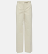 THE ROW BANEW COTTON AND WOOL WIDE-LEG PANTS