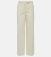 The Row Banew Cotton And Wool Wide-leg Pants In Multicoloured
