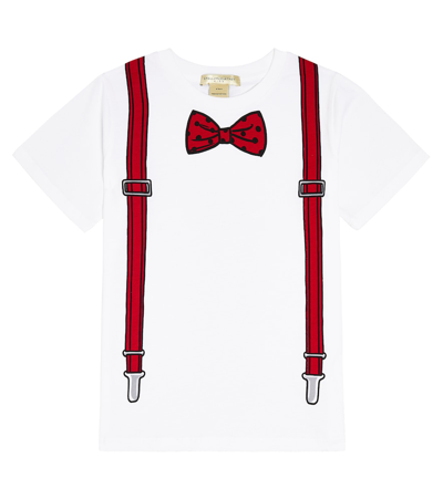 Stella Mccartney Kids' Bedrucktes T-shirt Aus Baumwolle In White