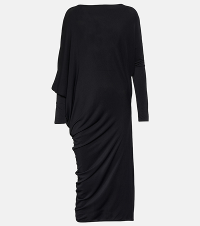 Wolford Crêpe Jersey Midi Dress In Black