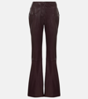 Altuzarra Weite Hose Serge Aus Leder In Purple