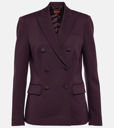 Altuzarra Indiana Wool-blend Blazer Jacket In Purple
