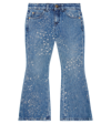 VERSACE PRINTED FLARED JEANS
