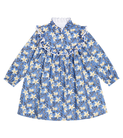 Paade Mode Kids' Kleid Aus Baumwolle In Blue