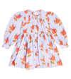 Morley Trudy Floral Cotton-blend Dress In Blue