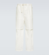 Jil Sander Cargo Trousers Adjustable Belt In White