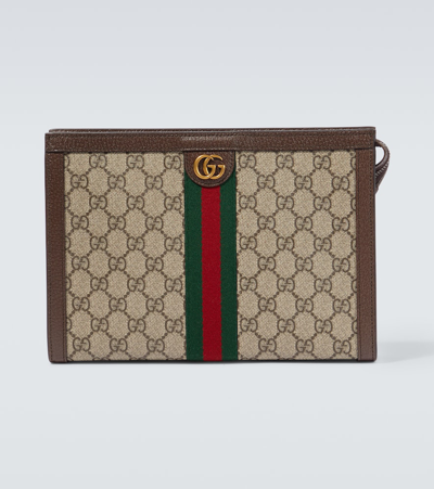 Gucci Gg Canvas Toiletry Bag In Beige