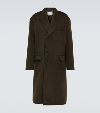 The Frankie Shop Curtis Oversized Wool-blend Coat In Brown