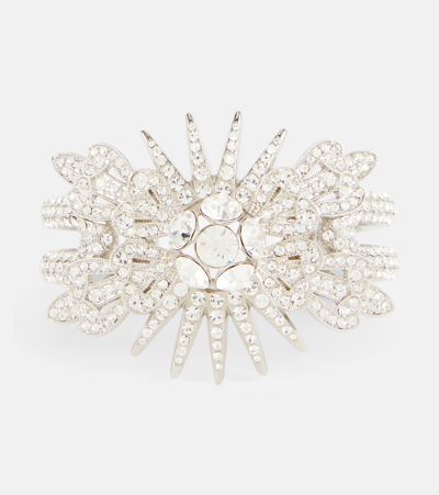 Rabanne Crystal-embellished Bracelet In Silver