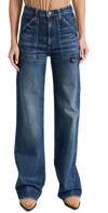 Nili Lotan Women's Quentin Straight-leg Cargo Jeans In Classic Wash