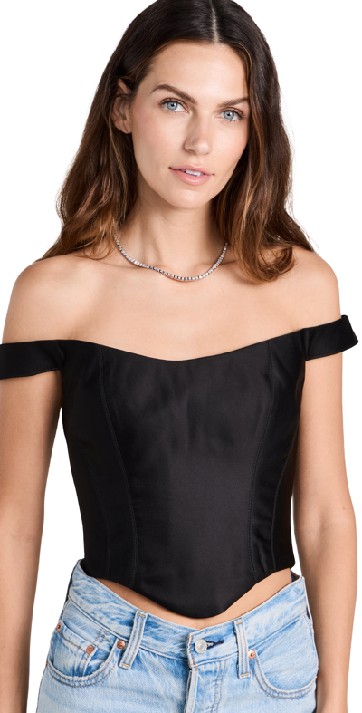 Rozie Corsets Crepe and Tulle Corset Top