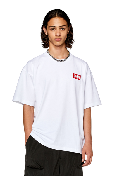 Diesel T-shirt With Logo Patch In White