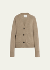 Lisa Yang Danni Cashmere Cardigan In Mole