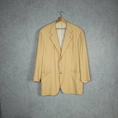 Pre-owned Brioni X Vintage Brioni Beige Blazer Handmade For Mientus