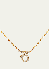 ENGELBERT STAR SIGN NECKLACE, CAPRICORN, IN YELLOW GOLD AND WHITE DIAMONDS
