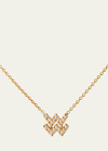 ENGELBERT STAR SIGN NECKLACE, AQUARIUS, IN YELLOW GOLD AND WHITE DIAMONDS
