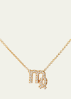 ENGELBERT STAR SIGN NECKLACE, VIRGO, IN YELLOW GOLD AND WHITE DIAMONDS