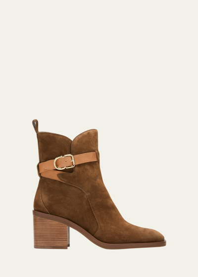 3.1 Phillip Lim / フィリップ リム Alexa Ankle Strap Boots 70mm Sandalwood 40 In Tobacco