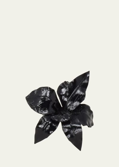 Gigi Burris Orchid Barrette In Black