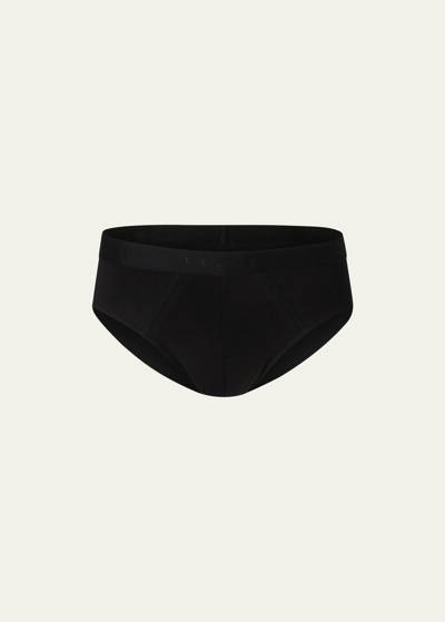 Falke Mens Black Tonal Waistband Pack Of Two Stretch-cotton Briefs