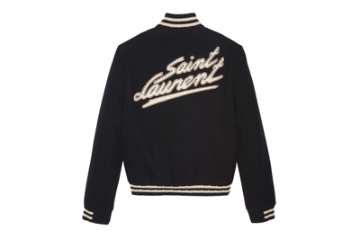 Pre-owned Saint Laurent Teddy Jacket Black