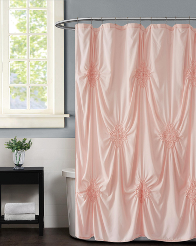 Christian Siriano Greorgia Rouched Shower Curtain
