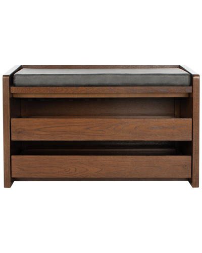 Safavieh Percy Walnut Storage Bench