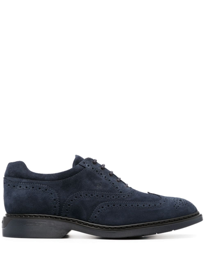 Hogan Men's H576 - Suede Loafer In Blue