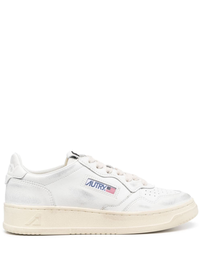 Autry Medalist Low - Leather Trainers In White