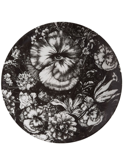 Fornasetti Variazioni N.315 Wall Plate In Black