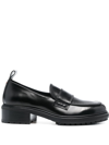 AEYDE RUTH 40MM LEATHER LOAFERS