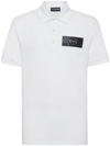 PLEIN SPORT LOGO-PLAQUE COTTON POLO SHIRT