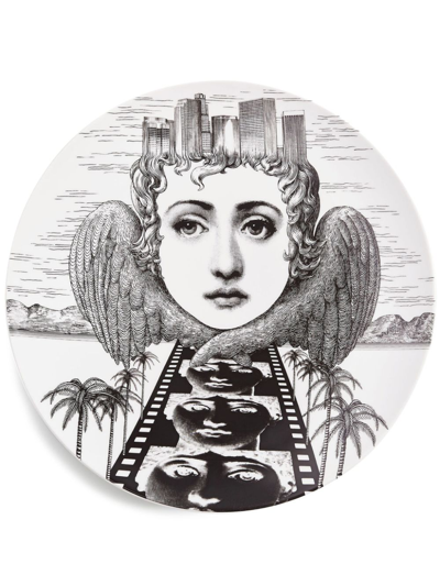 Fornasetti Variazioni N.372 Wall Plate In Black