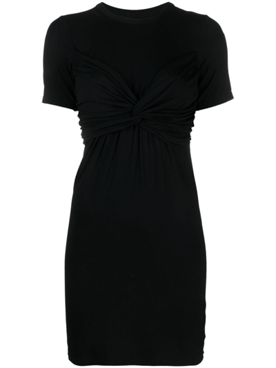 Zadig & Voltaire Mara Draped Dress In Noir