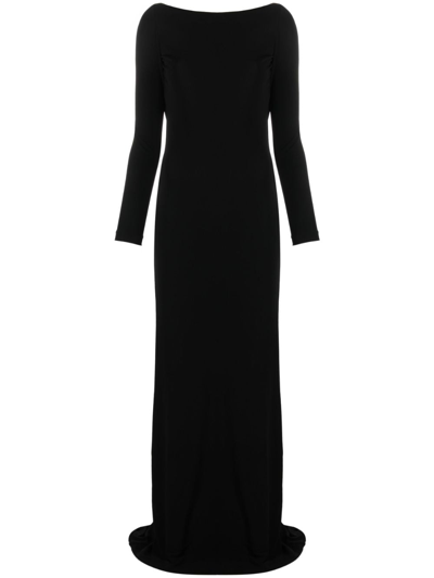 Dsquared2 Long Dress Open Back In Black