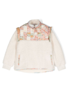 CHLOÉ PANELLED-DESIGN HIGH-NECK SWEATSHIRT