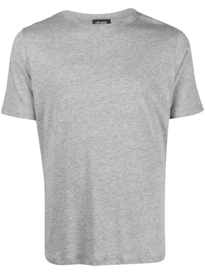 Cenere Gb Mélange-effect Cotton T-shirt In Grey