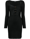 Tom Ford Black Shiny Minidress In Black