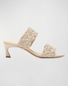 Alexandre Birman Womens Kitten Heel Pump Mule Sandals In Neutral