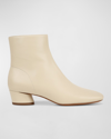 Vince Women's Ravenna Square Toe Mid Heel Zip Booties In Moonlight